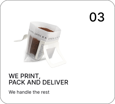 We print, pack and deliver